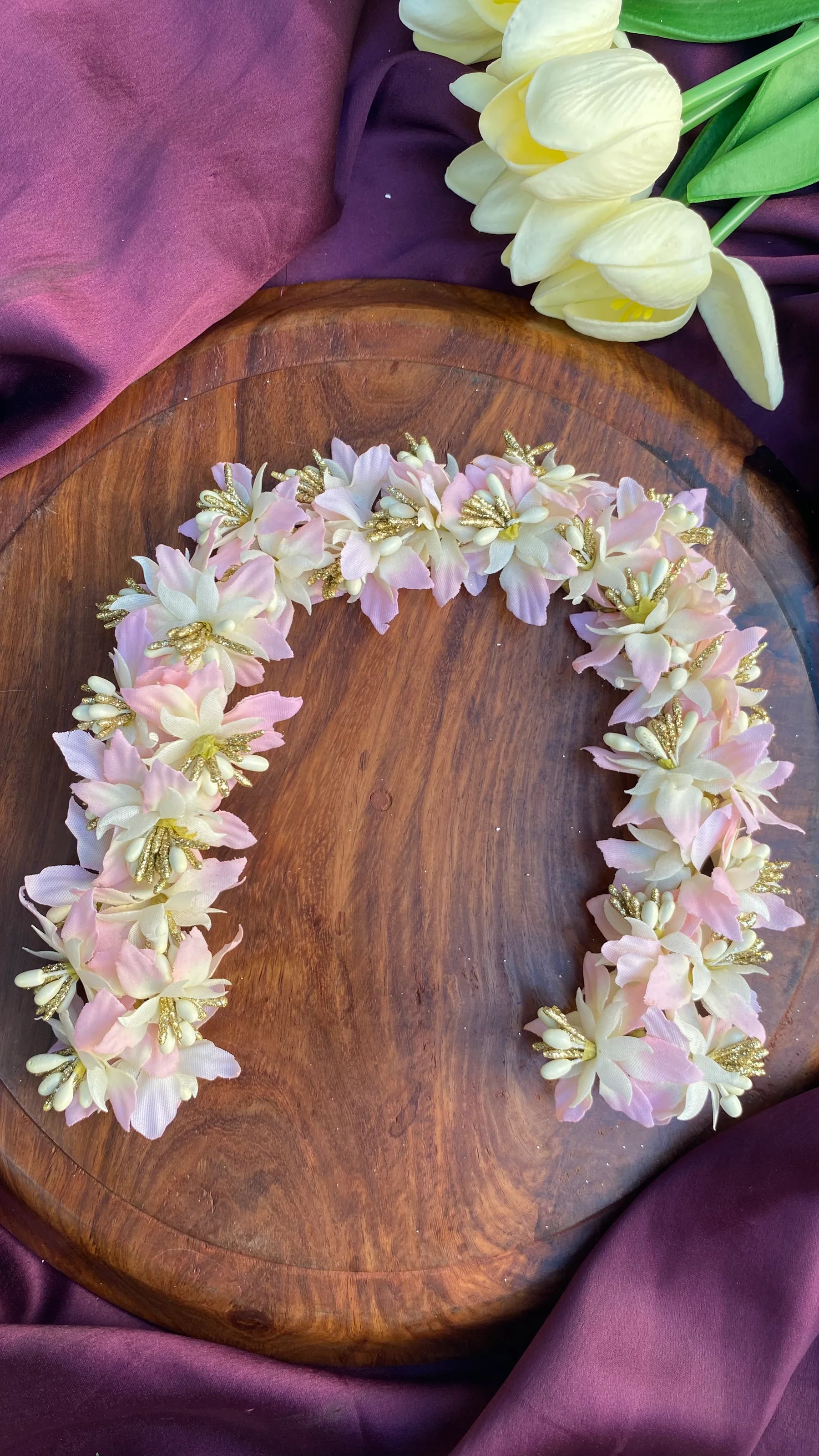 Handcrafted Hair Flower – Blush Pink